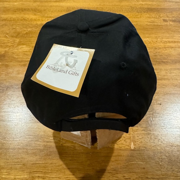 Jerusalem Israel Cap Hat OSFA Black Unisex 100% Cotton NEW With Tags - Picture 3 of 7